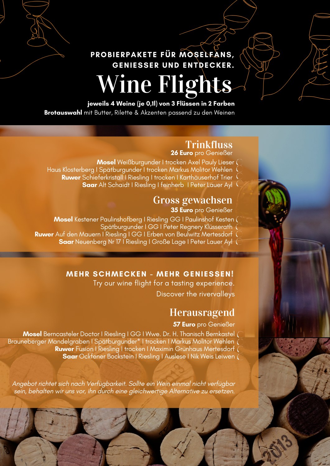 Restaurant Kloster Pfalzel WEINPROBE I WEINVERKAUF